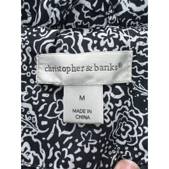 CHRISTOPHER & BANKS WOMEN'S Floral QUILTED ZIPPER FRONT VEST Size Medium Classic - Picture 6 of 12